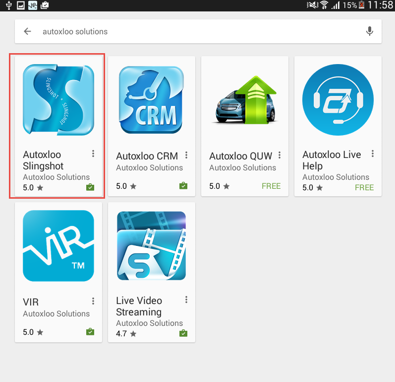 How To Work With Autoxloo Slingshot™ App search